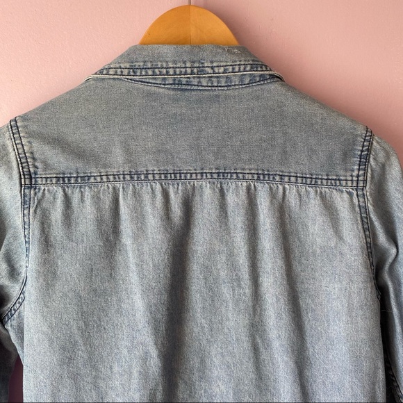 Denim Button Down Longsleeve Shirt - Picture 4 of 6